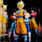 HY Studio Dragon Ball Z Goku SSJ1 SSJ2 32cm Anime Figure