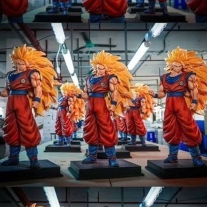 JT Studio 2% 1/4 Goku SSJ3 54cm Dragon Ball Anime Figures Super DBZ Dragonball Saiyan 3 Action Figure Statue Collectible Toy