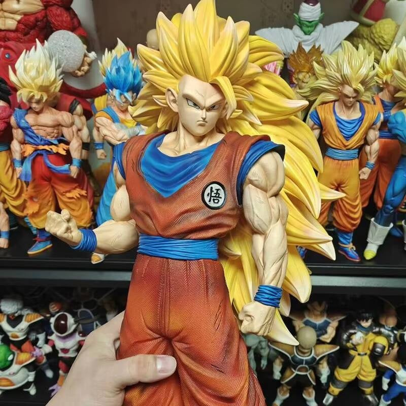 JT Studio 2% 1/4 Goku SSJ3 54cm Dragon Ball Anime Figures Super DBZ Dragonball Saiyan 3 Action Figure Statue Collectible Toy