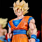 HY Studio Dragon Ball Z Goku SSJ1 SSJ2 32cm Anime Figure