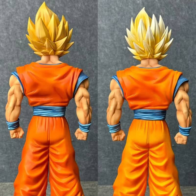 JT Studio HY Dragon Ball Z Goku Super Saiyan 1 2 SSJ1 SSJ2 Anime Momel Action Figure Statue 32cm DBZ Dragonball Collectible Toys