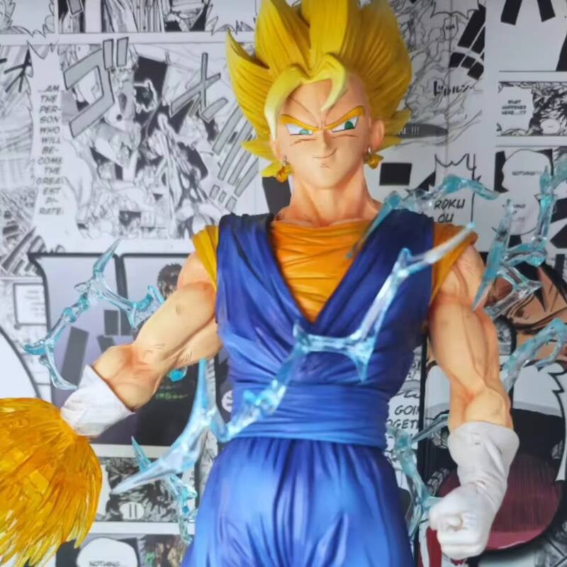 JT Studio 070 Dragon Ball Z Vegetto Vegito Bejitto Anime Model Gogeta Gojita SSJ1 Blue Action Figure Statue Figurine DBZ Toy