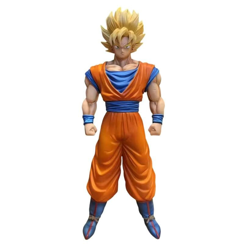 JT Studio HY Dragon Ball Z Goku Super Saiyan 1 2 SSJ1 SSJ2 Anime Momel Action Figure Statue 32cm DBZ Dragonball Collectible Toys