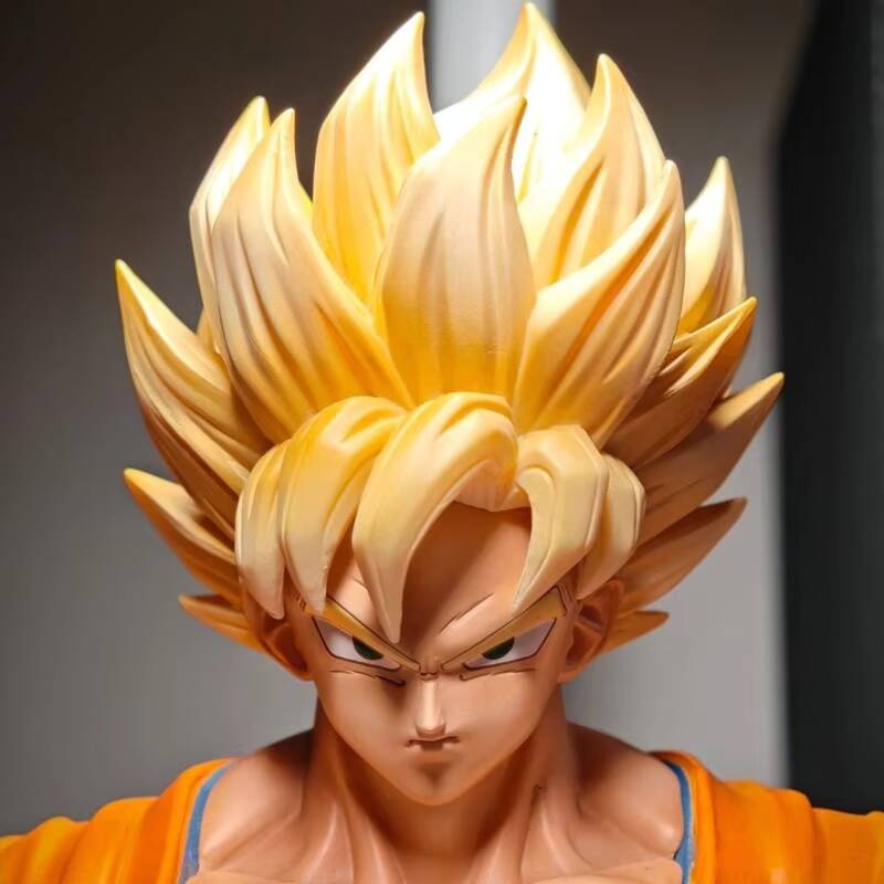JT Studio HY Dragon Ball Z Goku Super Saiyan 1 2 SSJ1 SSJ2 Anime Momel Action Figure Statue 32cm DBZ Dragonball Collectible Toys