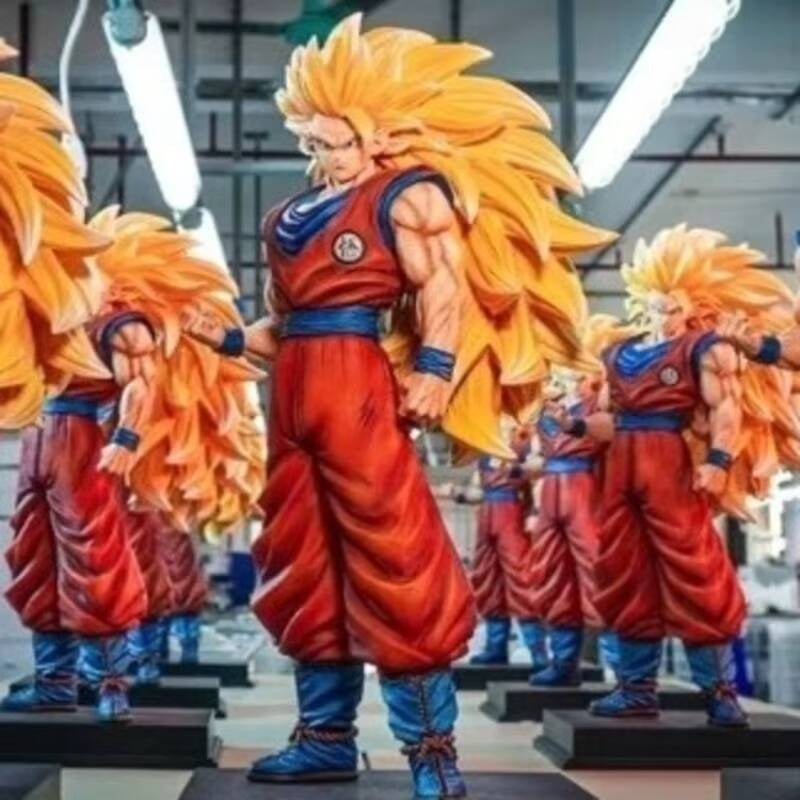 JT Studio 2% 1/4 Goku SSJ3 54cm Dragon Ball Anime Figures Super DBZ Dragonball Saiyan 3 Action Figure Statue Collectible Toy