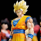 HY Studio Dragon Ball Z Goku SSJ1 SSJ2 32cm Anime Figure