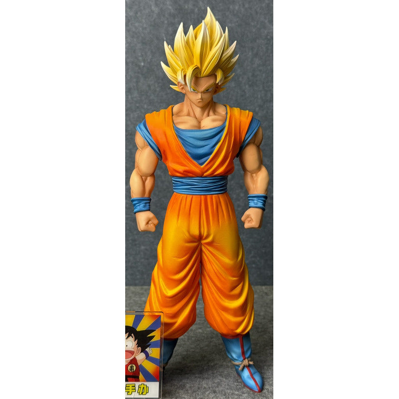 JT Studio HY Dragon Ball Z Goku Super Saiyan 1 2 SSJ1 SSJ2 Anime Momel Action Figure Statue 32cm DBZ Dragonball Collectible Toys