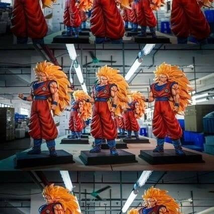 JT Studio 2% 1/4 Goku SSJ3 54cm Dragon Ball Anime Figures Super DBZ Dragonball Saiyan 3 Action Figure Statue Collectible Toy
