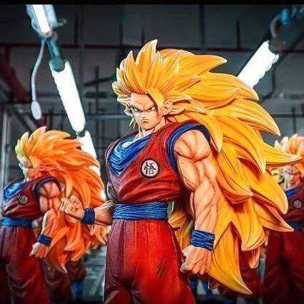 JT Studio 2% 1/4 Goku SSJ3 54cm Dragon Ball Anime Figures Super DBZ Dragonball Saiyan 3 Action Figure Statue Collectible Toy
