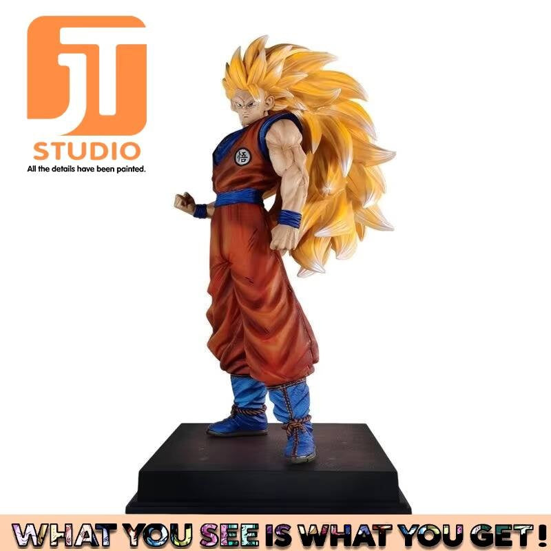 JT Studio 2% 1/4 Goku SSJ3 54cm Dragon Ball Anime Figures Super DBZ Dragonball Saiyan 3 Action Figure Statue Collectible Toy