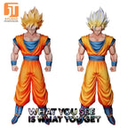 HY Studio Dragon Ball Z Goku SSJ1 SSJ2 32cm Anime Figure
