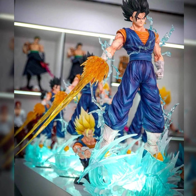 JT Studio 070 Dragon Ball Z Vegetto Vegito Bejitto Anime Model Gogeta Gojita SSJ1 Blue Action Figure Statue Figurine DBZ Toy