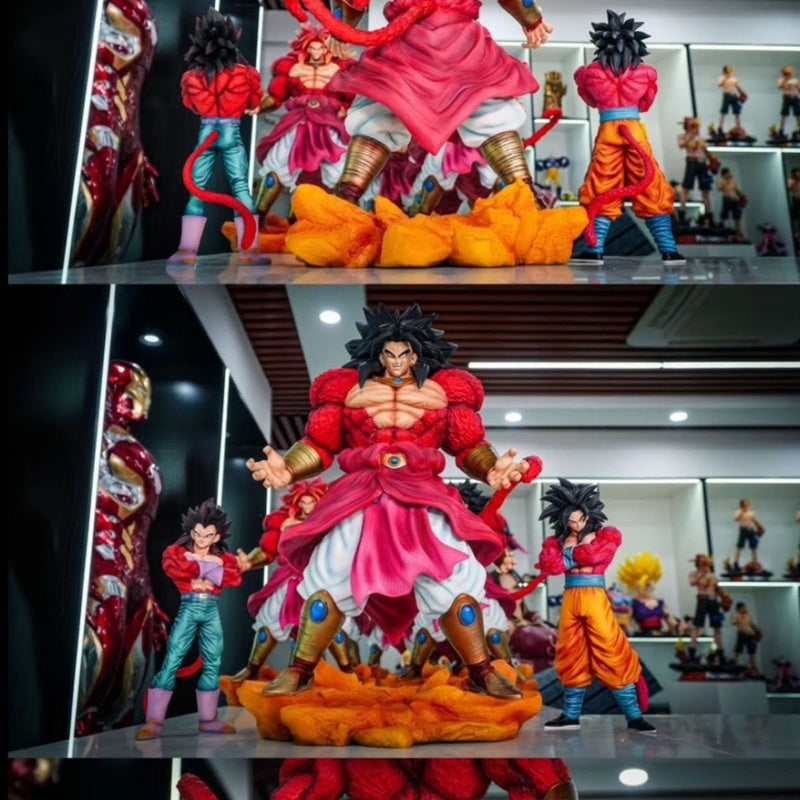 DX Studio Dragon Ball Anime Figures Broly SSJ4 50cm Action Figure Desktop Ornament PVC Statue Figma Figurine Collectible Toys