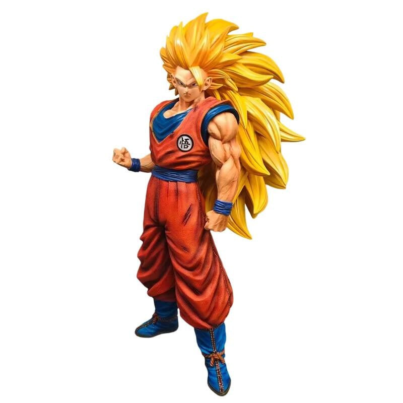 JT Studio 2% 1/4 Goku SSJ3 54cm Dragon Ball Anime Figures Super DBZ Dragonball Saiyan 3 Action Figure Statue Collectible Toy