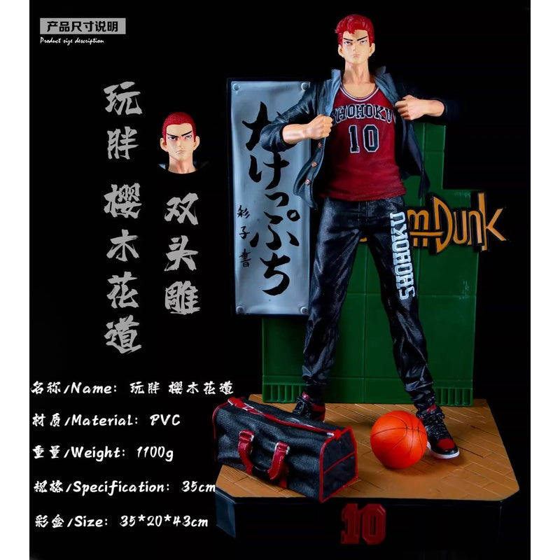 SLAM DUNK Sakuragi Hanamichi Shohuku Miyagi Ryota Anime Figurine Model GK Action Figure Oversize Statue Collection Toy Figma