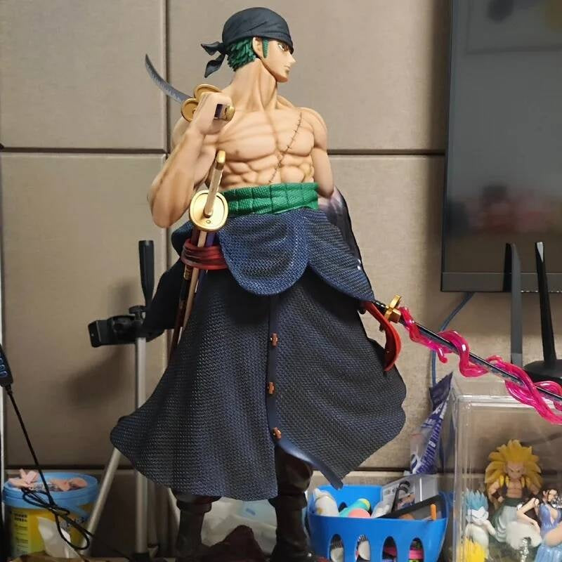 JT Studio One Piece Roronoa Zoro Statue 73cm Anime Oversize Model Figures Action Figure Desktop Figurine Figma Collectible Toys