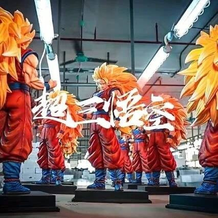 JT Studio 2% 1/4 Goku SSJ3 54cm Dragon Ball Anime Figures Super DBZ Dragonball Saiyan 3 Action Figure Statue Collectible Toy