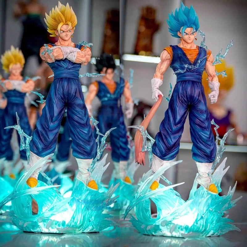 JT Studio 070 Dragon Ball Z Vegetto Vegito Bejitto Anime Model Gogeta Gojita SSJ1 Blue Action Figure Statue Figurine DBZ Toy