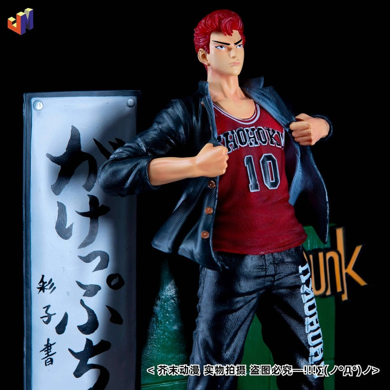 SLAM DUNK Sakuragi Hanamichi Shohuku Miyagi Ryota Anime Figurine Model GK Action Figure Oversize Statue Collection Toy Figma