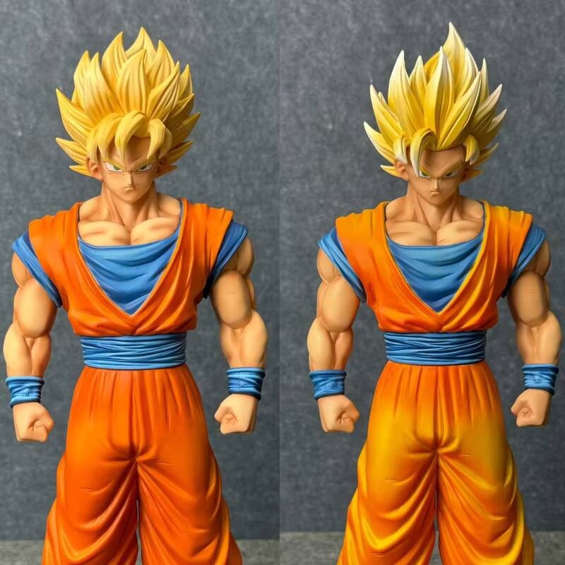 JT Studio HY Dragon Ball Z Goku Super Saiyan 1 2 SSJ1 SSJ2 Anime Momel Action Figure Statue 32cm DBZ Dragonball Collectible Toys