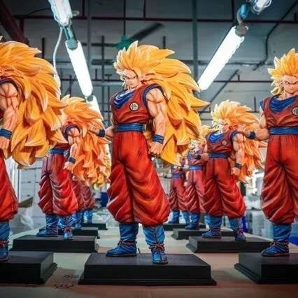 JT Studio 2% 1/4 Goku SSJ3 54cm Dragon Ball Anime Figures Super DBZ Dragonball Saiyan 3 Action Figure Statue Collectible Toy