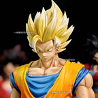 HY Studio Dragon Ball Z Goku SSJ1 SSJ2 32cm Anime Figure