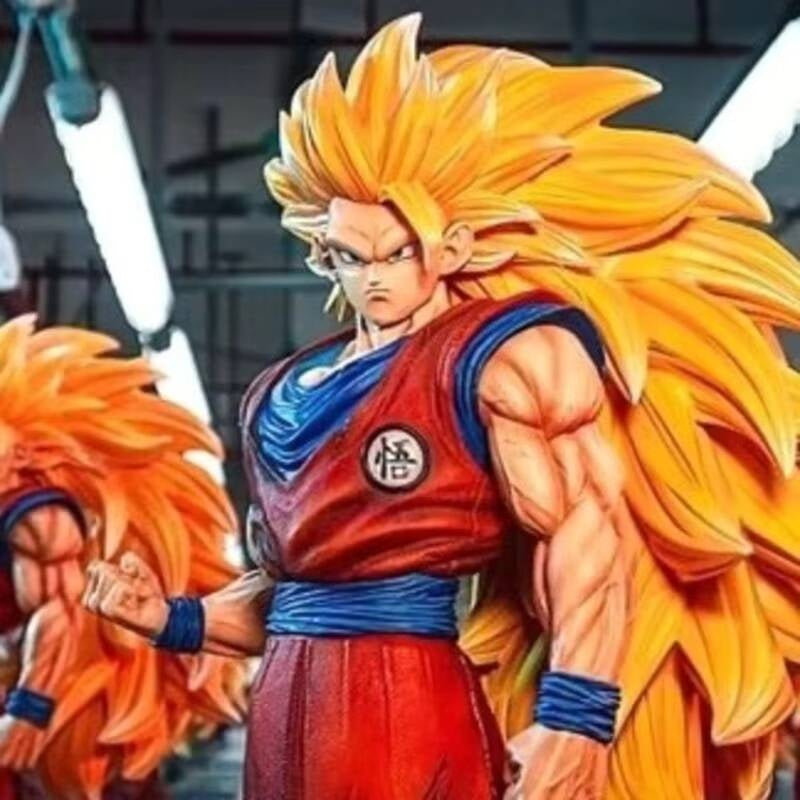 JT Studio 2% 1/4 Goku SSJ3 54cm Dragon Ball Anime Figures Super DBZ Dragonball Saiyan 3 Action Figure Statue Collectible Toy