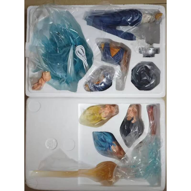 JT Studio 070 Dragon Ball Z Vegetto Vegito Bejitto Anime Model Gogeta Gojita SSJ1 Blue Action Figure Statue Figurine DBZ Toy