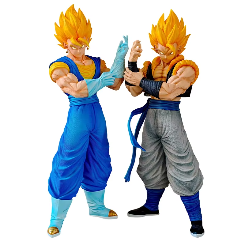 【JT Studio】 Dragon Ball Z 2% 53cm Vegito Bejitto Gogeta Gojita SSJ1 Anime Model Goku Vegeta Action Figure Statue Doll Figurine Toy