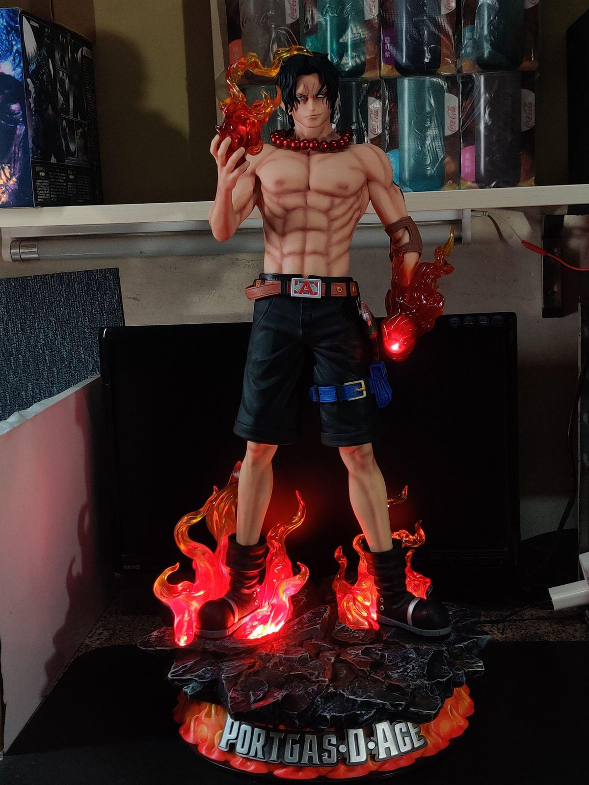 JT Studio One Piece Portgas D. Ace 70cm Anime Figure PVC Statue 1/4 Scale