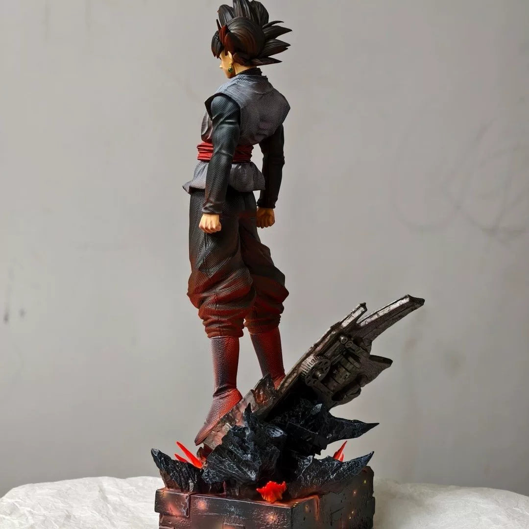 JT Studio Dragon Ball Z Black Goku 38cm Anime Figure PVC Statue 1/6 Scale