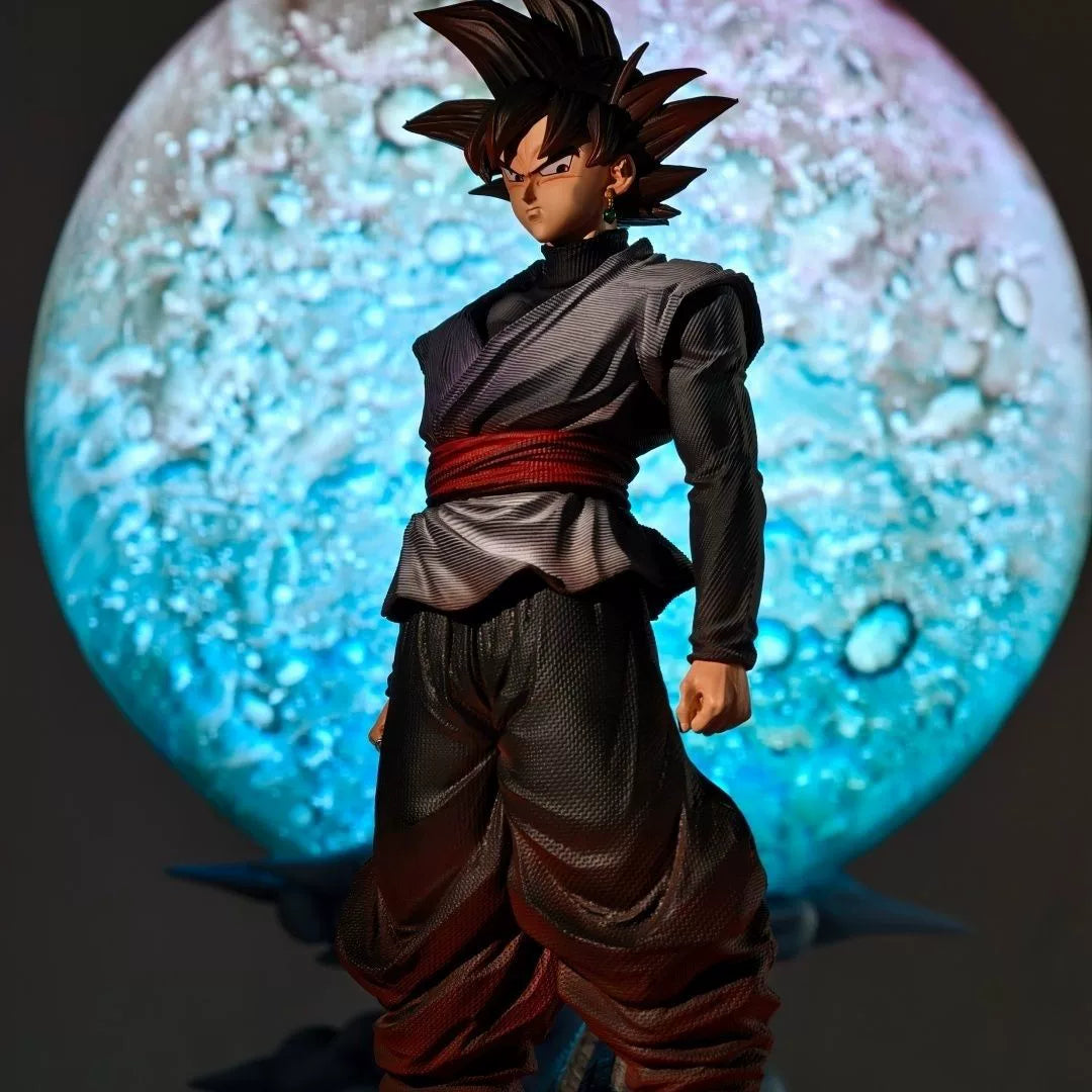 JT Studio Dragon Ball Z Black Goku 38cm Anime Figure PVC Statue 1/6 Scale
