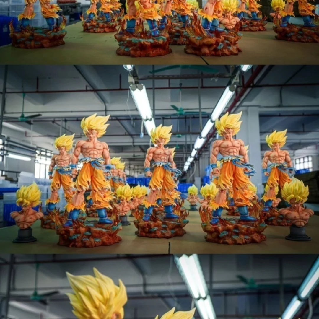 JT Studio Dragon Ball Z SSJ1 GoKu 35cm Anime Figure PVC Statue 1/6 Scale