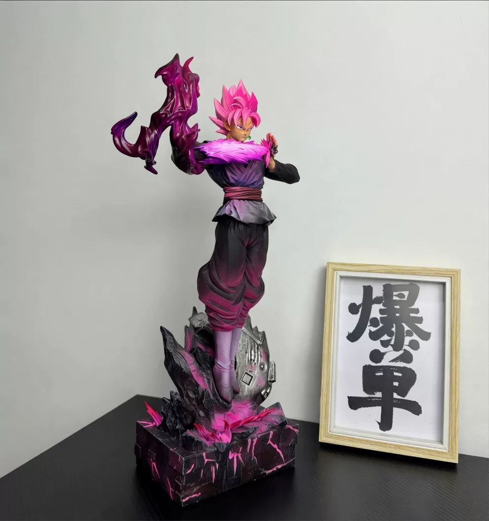 JT Studio Dragon Ball Z Super Saiyan Pink Goku 38cm Anime Figure PVC Statue 1/6 Scale