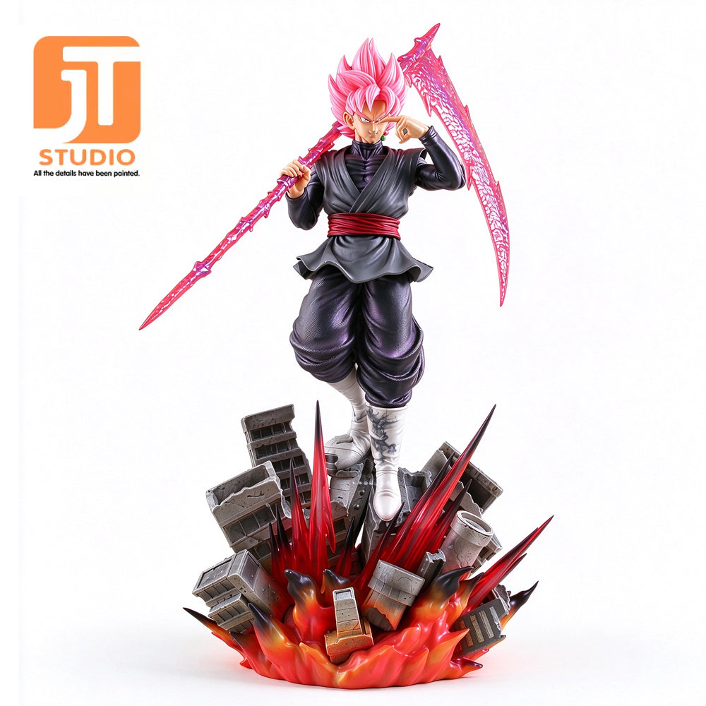 JT Studio Dragon Ball Z Super Saiyan Pink Goku 45cm Anime Figure PVC Statue 1/4 Scale
