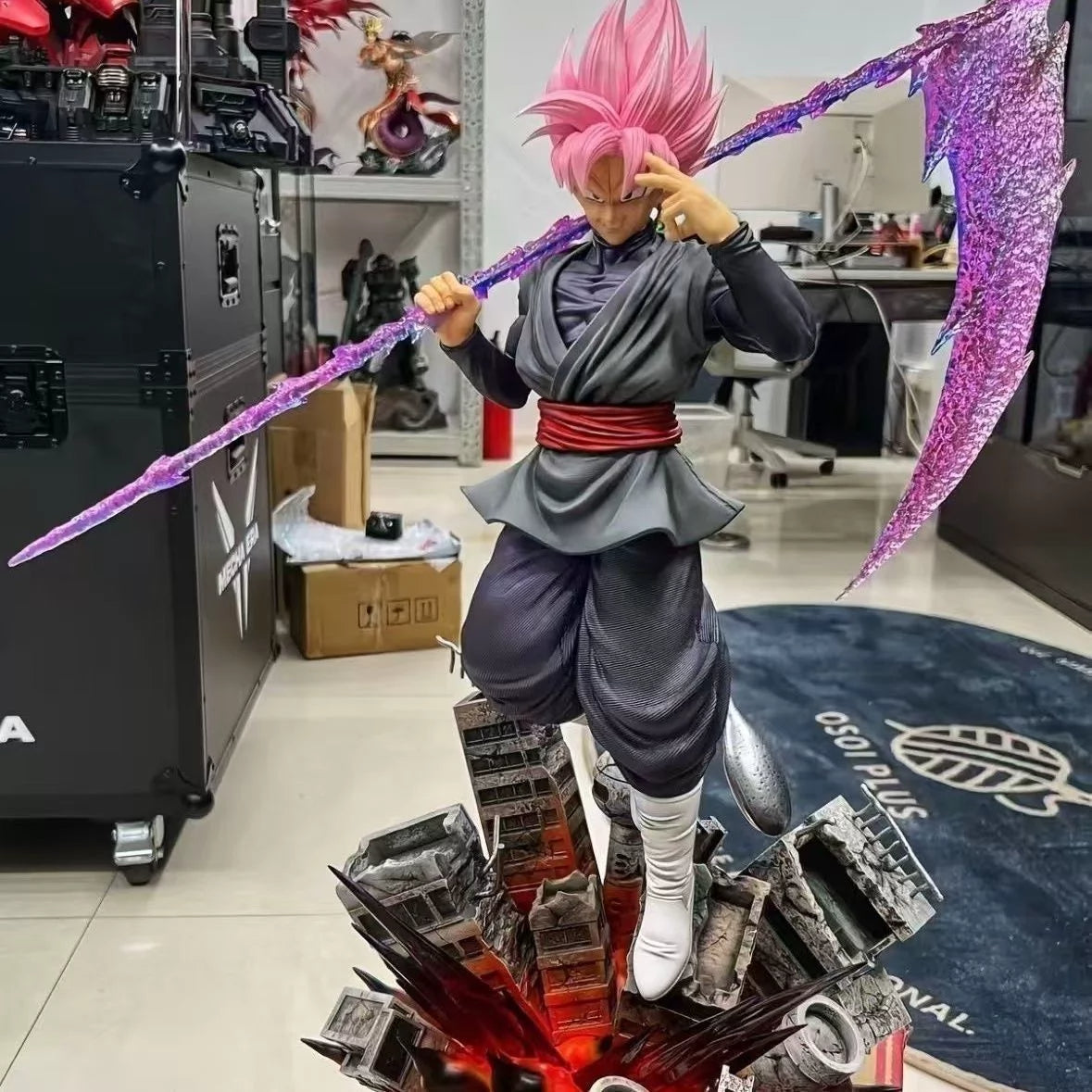 JT Studio Dragon Ball Z Super Saiyan Pink Goku 45cm Anime Figure PVC Statue 1/4 Scale