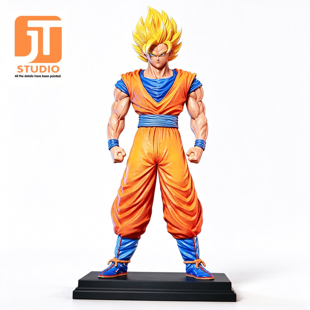 JT Studio Dragon Ball Z SSJ2 Goku 32cm Anime Figure PVC Statue 1/6 Scale