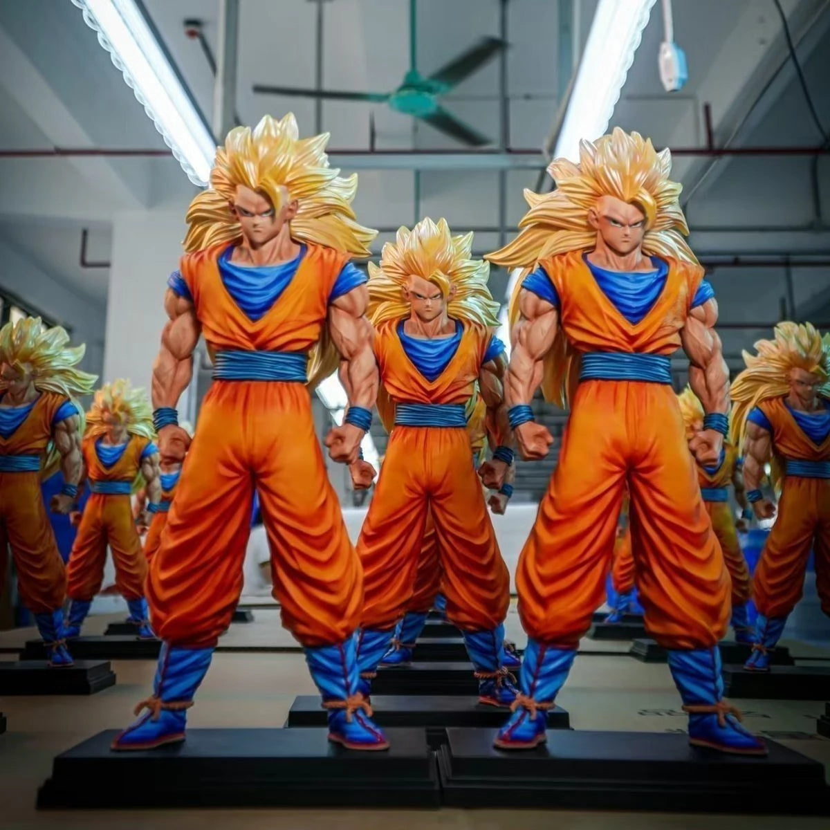 JT Studio Dragon Ball Z SSJ3 GoKu 34cm Anime Figure PVC Statue 1/6 Scale
