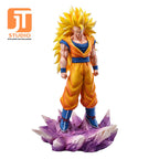 JT Studio Dragon Ball Z SSJ3 GoKu 37cm Anime Figure PVC Statue 1/6 Scale