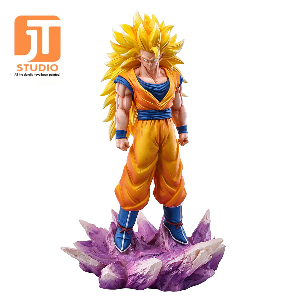 JT Studio Dragon Ball Z SSJ3 GoKu 37cm Anime Figure PVC Statue 1/6 Scale